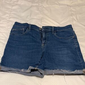 Blue Denim 5” Shorts Gap Sz 8 Mid rise